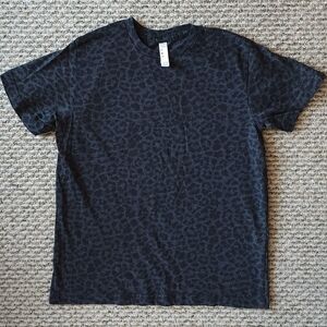 LAT Youth 100% Leopard Cotton Jersey Crew Neck Short Sleeve Tee